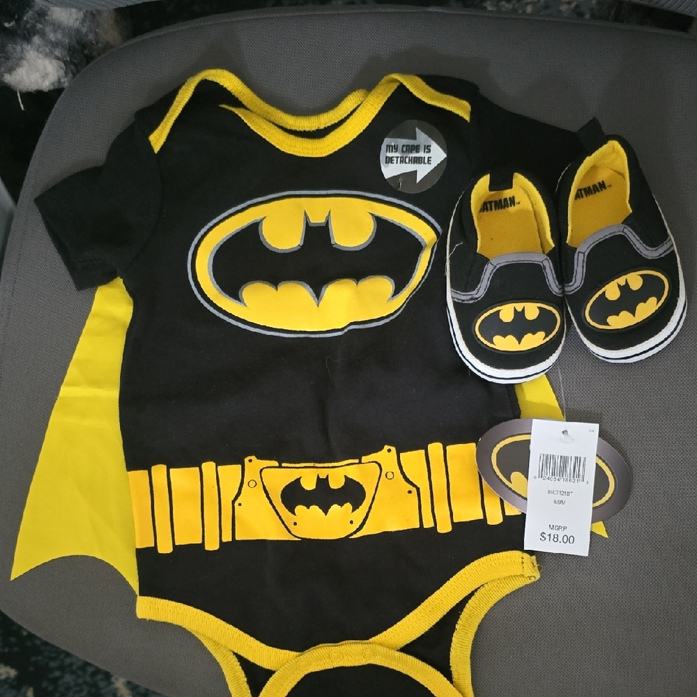 Batman Baby Onesie and Shoe Set